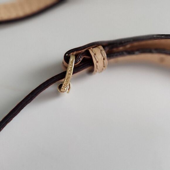 Michael Kors Gold Chain Tan Leather Strap - Picture 5 of 7